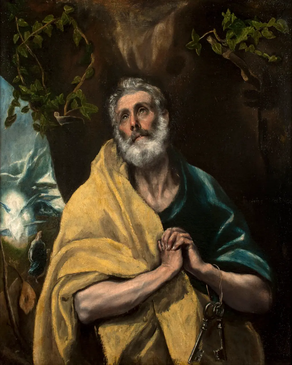 Tears of St Peter in Detail El Greco